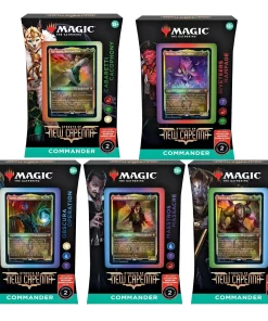 Flash Sale 👍 MtG Trading Card Game Streets of New Capenna Set of 5 Commander Decks 👏