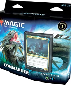 Budget 👍 MtG Trading Card Game Commander Legends Reap the Tides Deck [Blue & Green] 🎉