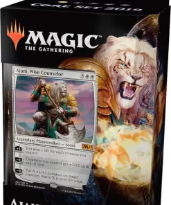 New 👍 MtG Trading Card Game 2019 Core Set Ajani Planeswalker Deck ⭐