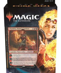 Discount ⭐ MtG Trading Card Game 2021 Core Set Chandra Planeswalker Deck ⌛