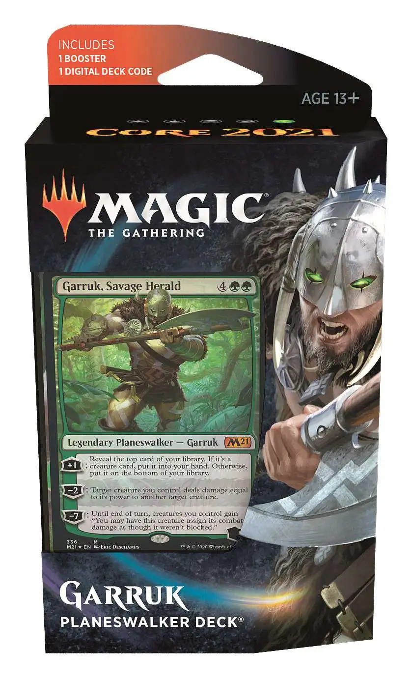 Outlet ๐งจ MtG Trading Card Game 2021 Core Set Garruk Planeswalker Deck ๐ 1 Outlet ๐งจ MtG Trading Card Game 2021 Core Set Garruk Planeswalker Deck ๐