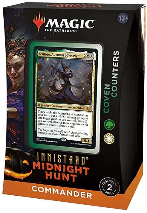 Coupon ๐ MtG Trading Card Game Innistrad: Midnight Hunt Coven Counters Commander Deck ๐ฏ 1 Coupon ๐ MtG Trading Card Game Innistrad: Midnight Hunt Coven Counters Commander Deck ๐ฏ