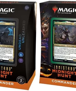 Top 10 🔔 MtG Trading Card Game Innistrad: Midnight Hunt Coven Counters & Undead Unleashed Set of 2 Commander Decks 🧨