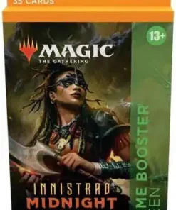 Cheap 🤩 MtG Trading Card Game Innistrad: Midnight Hunt Green Theme Booster Pack [35 Cards] 🌟