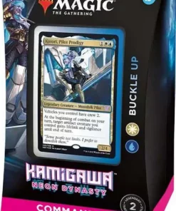Discount 😉 MtG Trading Card Game Kamigawa Neon Dynasty Buckle Up Commander Deck 🌟