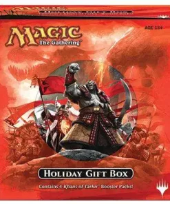 Coupon 🌟 MtG Trading Card Game Khans of Tarkir Holiday Gift Box [4 Booster Packs, Storage Box & More] ❤️