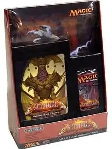 Hot Sale 🎁 MtG Trading Card Game Scourge FAT Pack [Includes 6 Booster Packs] 👏