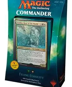Deals ⭐ MtG Trading Card Game Commander 2017 Feline Ferocity Deck 🌟