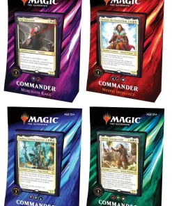 Outlet 😍 MtG Trading Card Game 2019 Set of 4 Commander Decks [Primal Genesis, Faceless Menace, Mystic Intellect & Merciless Rage] 👍