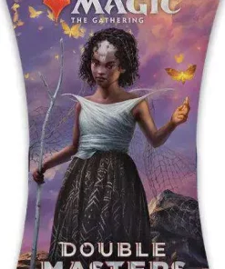 Cheapest 👏 MtG Trading Card Game Double Masters 2022 DRAFT Sleeved Booster Pack [16 Cards] 🥰