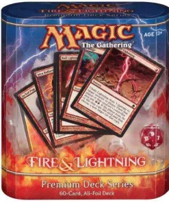 Budget ❤️ MtG Trading Card Game Premium Deck Series: Fire and Lightning Fire & Lightning Premium Deck 🥰