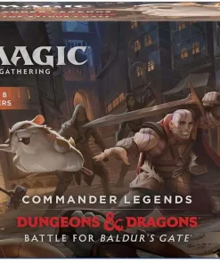 Promo 😉 MtG Trading Card Game Commander Legends: Dungeons & Dragons Battle For Baldur's Gate Bundle [Includes 8 Booster Packs] 💯