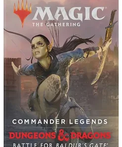 Best deal ✨ MtG Trading Card Game Commander Legends: Dungeons & Dragons Battle For Baldur's Gate DRAFT Booster Pack [20 Cards] ✔️