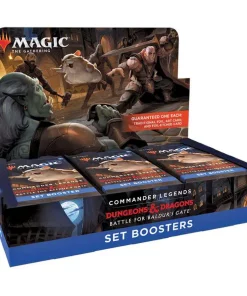 Flash Sale ⌛ MtG Trading Card Game Commander Legends: Dungeons & Dragons Battle For Baldur's Gate SET Booster Box [18 Packs] 🔔