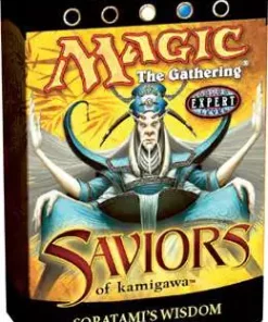 Discount ✨ MtG Trading Card Game Saviors of Kamigawa Soratami's Wisdom Theme Deck 🎉