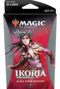 Cheap ❤️ MtG Trading Card Game Ikoria: Lair of Behemoths Black Theme Booster Pack [35 Cards] 🥰