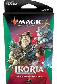New ✨ MtG Trading Card Game Ikoria: Lair of Behemoths Green Theme Booster Pack [35 Cards] 🌟