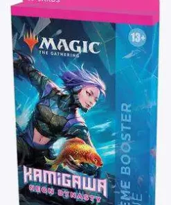 Hot Sale ❤️ MtG Trading Card Game Kamigawa Neon Dynasty Blue Theme Booster Pack [35 Cards] ✨
