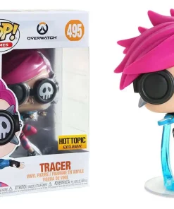 Best Pirce 🤩 Funko Overwatch POP! Games Tracer Exclusive Vinyl Figure #495 [Punk Skin, Damaged Package] 😀