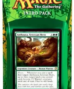 New ⌛ MtG Trading Card Game Theros Anthousa's Army Intro Pack [60 Card Deck & 2 Booster Packs] ❤️