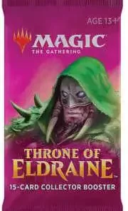 Coupon 🛒 MtG Trading Card Game Throne of Eldraine COLLECTOR Booster Pack [15 Cards] 🛒