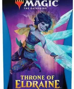 Outlet 🔔 MtG Trading Card Game Throne of Eldraine Blue Theme Booster Pack [35 Cards] ⌛