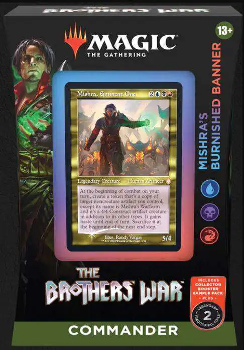 Top 10 ๐ MtG Trading Card Game Brothers War Mishra's Burnished Banner Commander Deck โค๏ธ 1 Top 10 ๐ MtG Trading Card Game Brothers War Mishra's Burnished Banner Commander Deck โค๏ธ