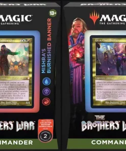 Brand new 🧨 MtG Trading Card Game Brothers War Mishra's Burnished Banner & Urza's Iron Alliance Commander Deck Set 😀