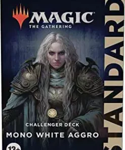 Deals 🎁 MtG Trading Card Game 2022 Mono White Aggro Challenger Deck 🔥